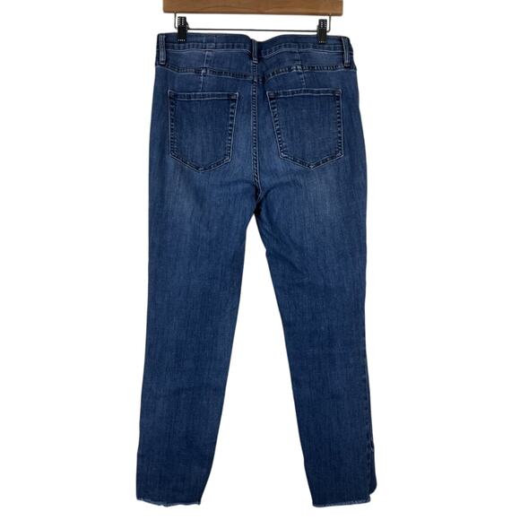 Free People Sunny Skinny Jeans Womens 31 Medium Wash High Rise Distressed Y2K - Picture 6 of 7